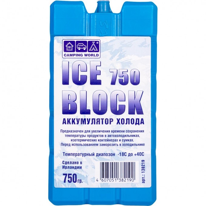 Аккумулятор холода CAMPING WORLD Iceblock 750 138219