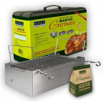 Универсальная коптильня CAMPING WORLD Gurman, размер S (1 ярус)